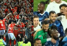 احتفال الأهلي وبيراميدز بلقب الدوري المصري
