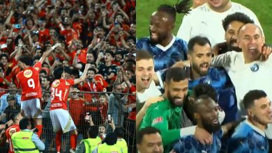 احتفال الأهلي وبيراميدز بلقب الدوري المصري