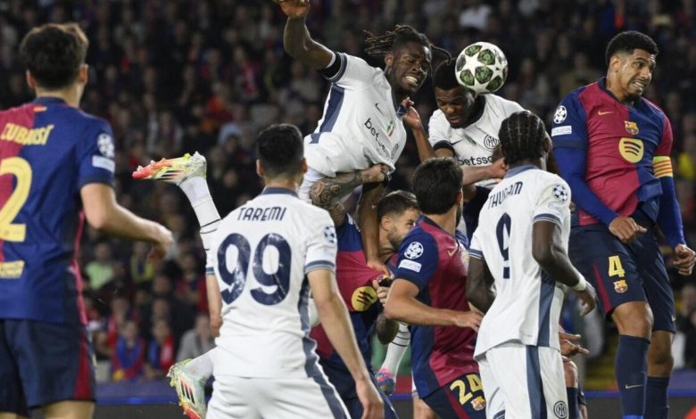 مباراة إنتر ميلان ضد برشلونة