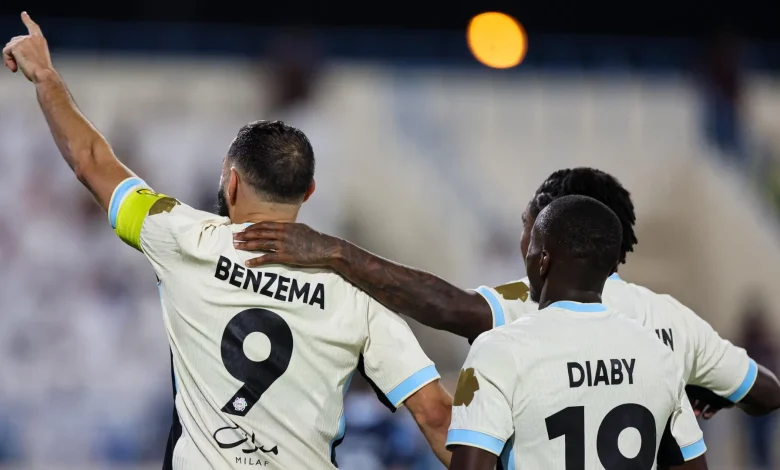 بنزيما الاتحاد هاتريك
