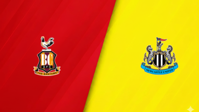 مباراة نيوكاسل يونايتد ضد برادفورد سيتي