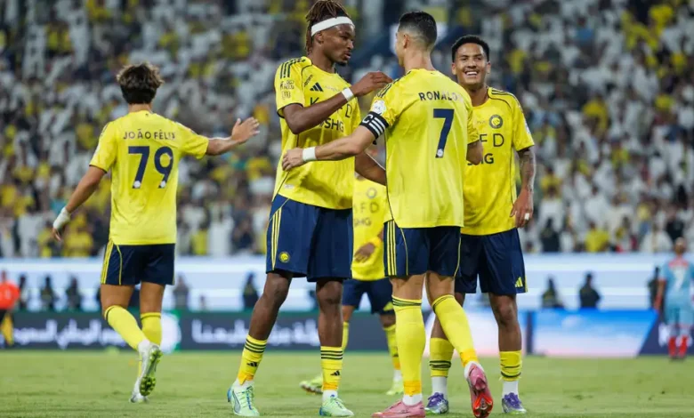 فيديو النصر يسحق الرياض بخماسية ويستعيد صدارة الدوري السعودي من الاتحاد 1 النصر ضد الرياض