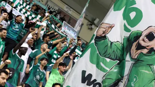 تيفو جماهير الأهلي ضد الهلال