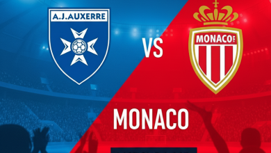مباراة أوكسير ضد موناكو