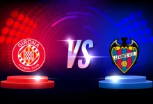 موعد مباراة جيرونا ضد ليفانتي وتفاصيل الحدث 3 versus vs sign with blue and red empty podiums or pedestals glow sparks and smoke on black background sport confrontation martial arts combat fight competition or challenge vector 5