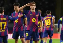 فيديو هاتريك فيرمين لوبيز يقود برشلونة لاكتساح أولمبياكوس بسداسية في دوري أبطال أوروبا 5 برشلونة على أولمبياكوس