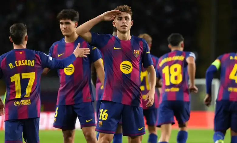 فيديو هاتريك فيرمين لوبيز يقود برشلونة لاكتساح أولمبياكوس بسداسية في دوري أبطال أوروبا 1 برشلونة على أولمبياكوس