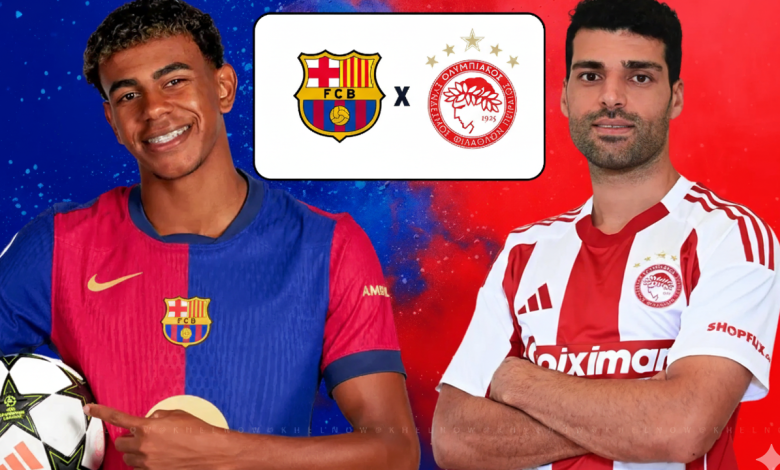 مباراة برشلونة ضد أولمبياكوس
