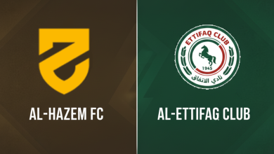 مباراة الاتفاق ضد الحزم