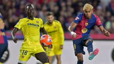 مباراة فياريال ضد برشلونة