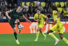 فيديو مانشستر سيتي يسقط فياريال بثنائية هالاند وسيلفا ويقترب من ثمن النهائي 5 مانشستر سيتي ضد فياريال