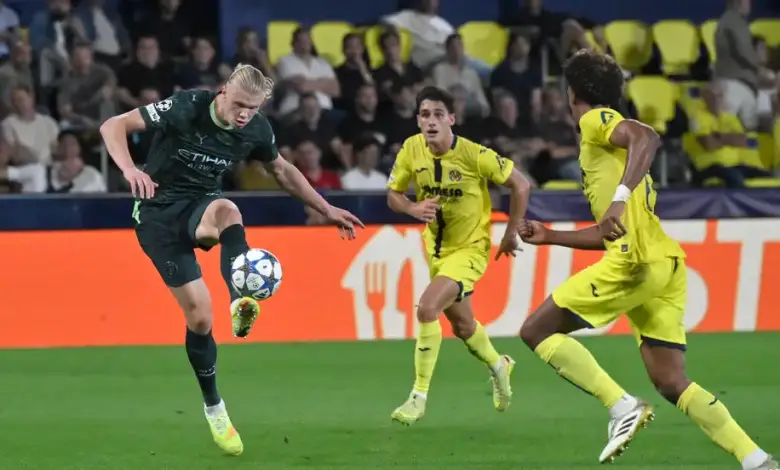 فيديو مانشستر سيتي يسقط فياريال بثنائية هالاند وسيلفا ويقترب من ثمن النهائي 1 مانشستر سيتي ضد فياريال