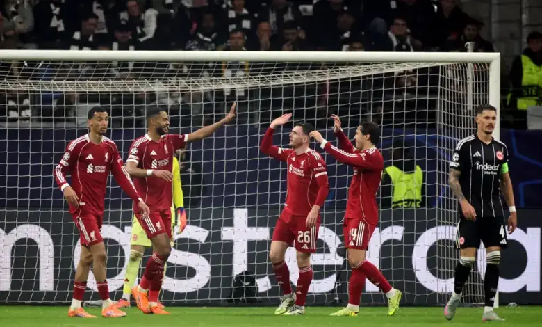 ليفربول يعاقب فرانكفورت بخماسية