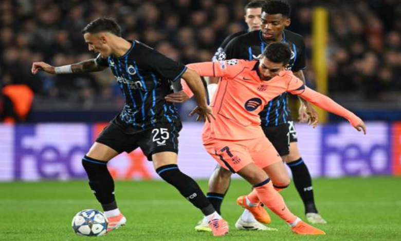 برشلونة يغرق في أرقامه السلبية.. كلوب بروج يفضح هشاشة الدفاع 1 برشلونة ضد كلوب بروج