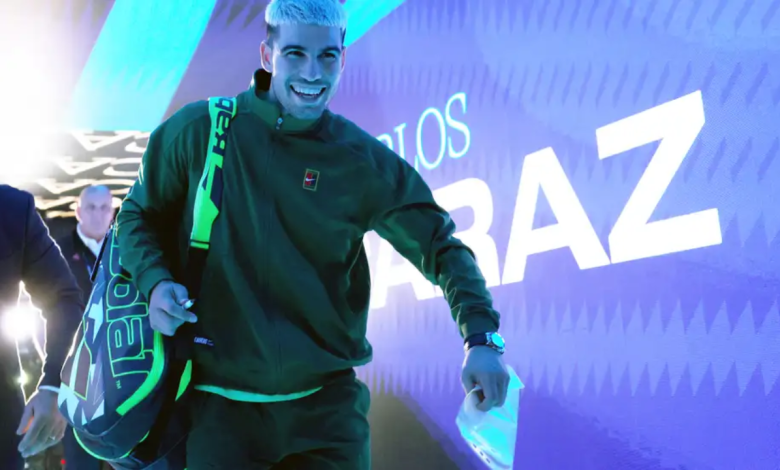 كارلوس ألكاراز البطولة الختامية للتنس في تورينو