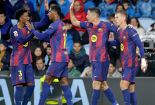 فيديو برشلونة يرد على تعثر ريال مدريد بانتصار كبير على سيلتا فيجو 4 سيلتا فيجو ضد برشلونة