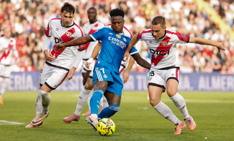 فيديو تعادل سلبي مخيب لريال مدريد أمام رايو فاليكانو ويمنح برشلونة فرصة 1 رايو فاليكانو ضد ريال مدريد