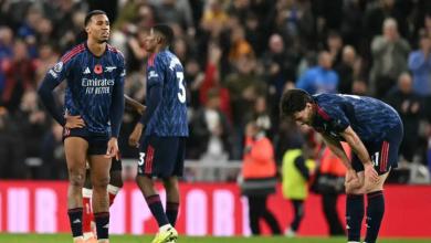 إصابة جابرييل آرسنال ضد توتنهام