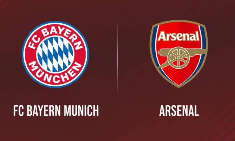 مباراة أرسنال ضد بايرن ميونخ