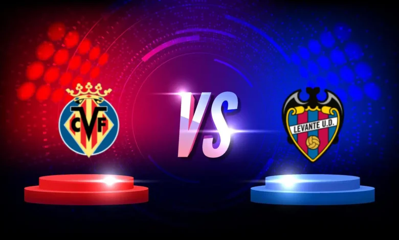 موعد مباراة ليفانتي ضد فياريال | التشكيل المتوقع والتحليل 1 versus vs sign with blue and red empty podiums or pedestals glow sparks and smoke on black background sport confrontation martial arts combat fight competition or challenge vector 7