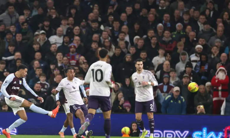 بالفيديو أستون فيلا يهزم مانشستر يونايتد ويواصل صيد الكبار وروجرز يؤكد نفسه 1 أستون فيلا ضد مانشستر يونايتد