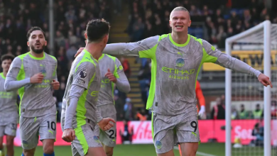 بالفيديو مانشستر سيتي يواصل المطاردة ويسقط كريستال بالاس بثلاثية 5 كريستال بالاس ضد مانشستر سيتي