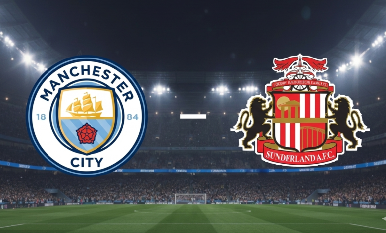 مباراة سندرلاند ضد مانشستر سيتي