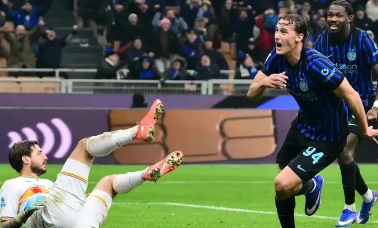 فيديو إنتر ميلان ينجو من فخ ليتشي هدف إسبوزيتو المتأخر يؤمن الصدارة ويوسع الفارق مع نابولي 1 إنتر ميلان ضد ليتشي