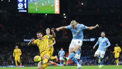 بالفيديو: فرص ضائعة ودفاع مهزوز.. مانشستر سيتي يسقط في فخ برايتون ويبتعد عن الصدارة 6 مانشستر سيتي ضد برايتون