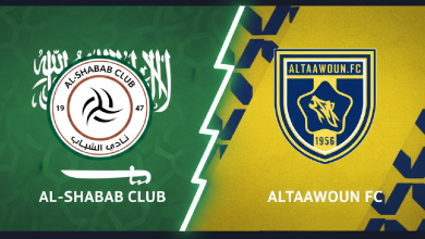 مباراة التعاون ضد الشباب