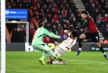 فيديو بورنموث ضد ليفربول أمين عدلي يزيد من أوجاع ليفربول وسلوت 5 بورنموث ضد ليفربول