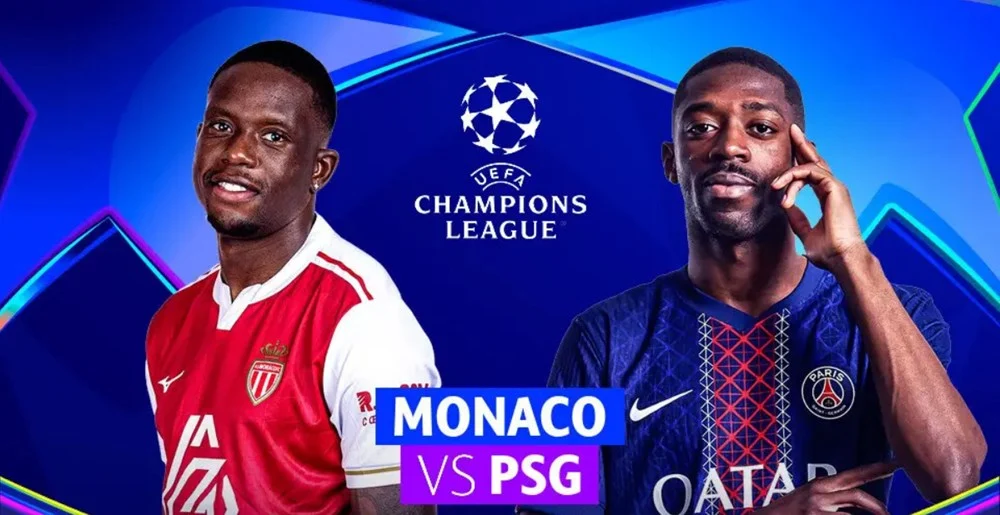 موعد مباراة باريس سان جيرمان ضد موناكو والقنوات الناقلة في دوري أبطال أوروبا