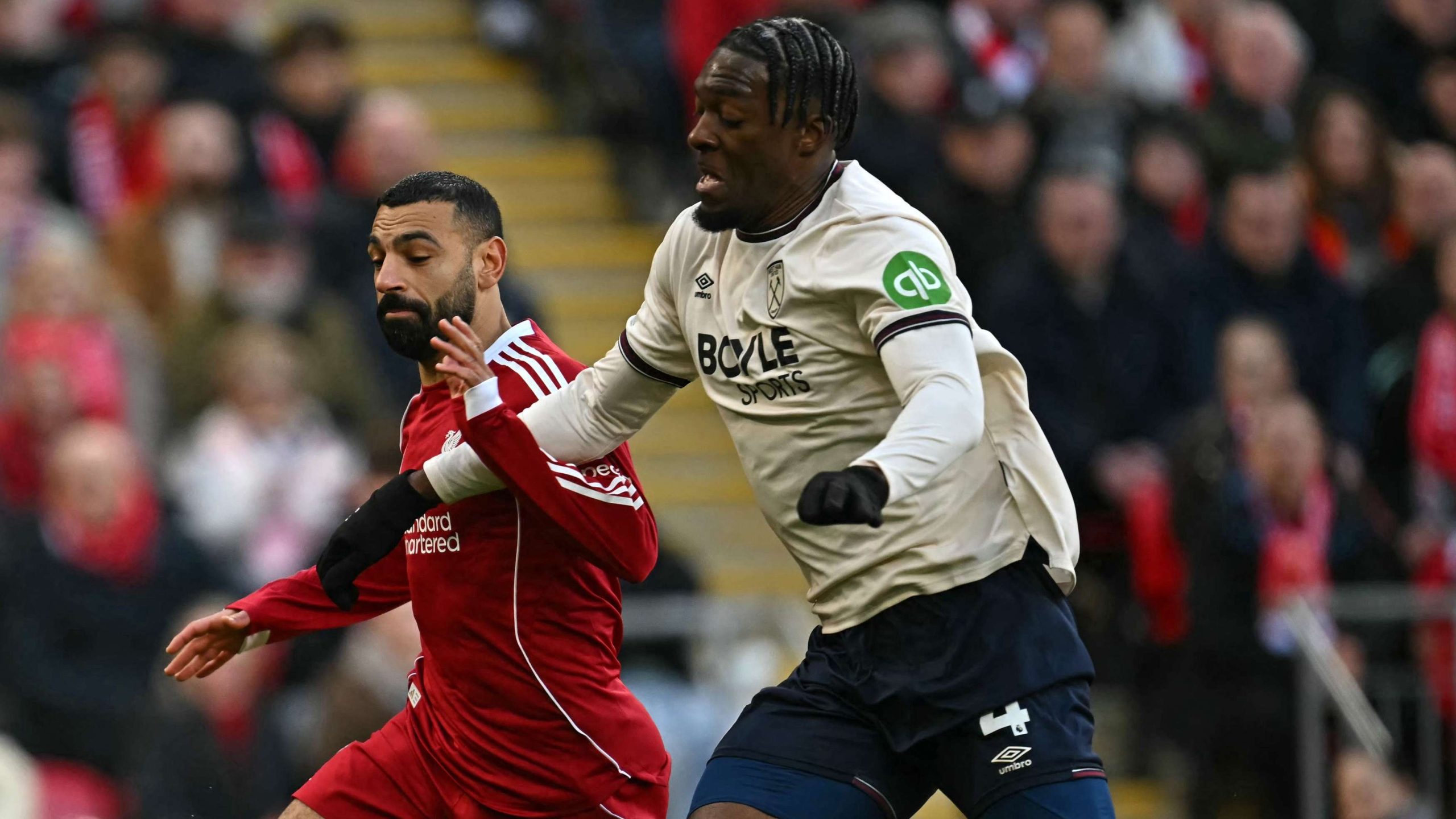 مباراة ليفربول ووست هام.. خماسية مرعبة للريدز في ليلة سقوط الهامرز