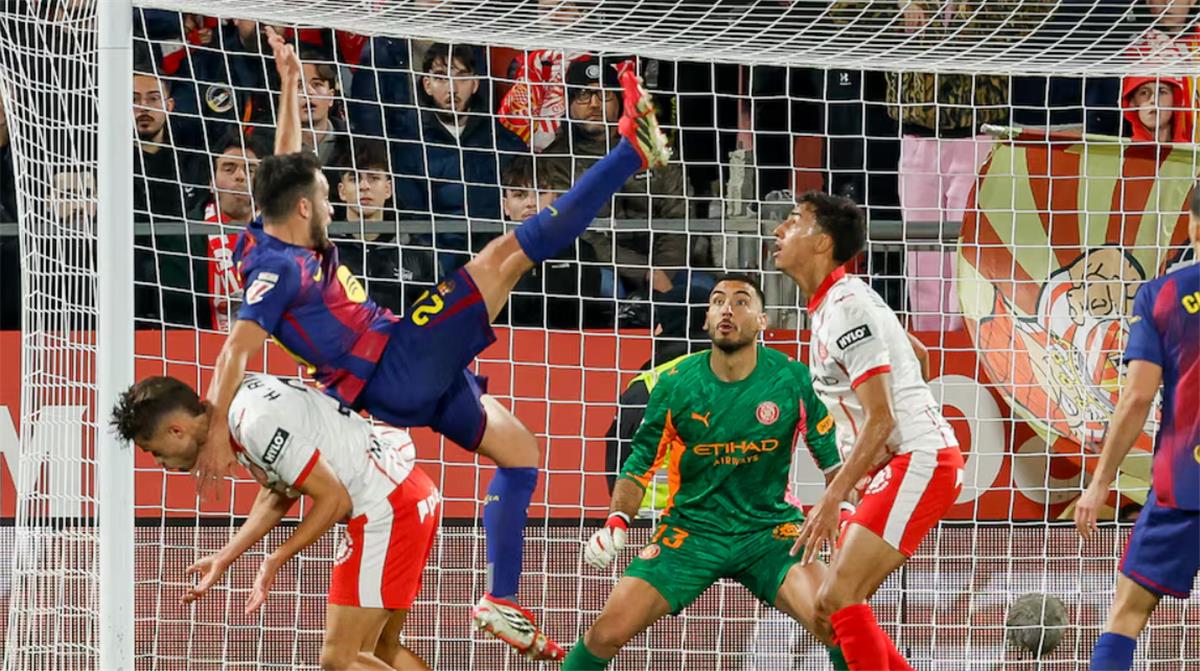 لحظة تاريخية: فران بيلتران يدوّن هدف جيرونا الثاني المثير ضد برشلونة في الليجا