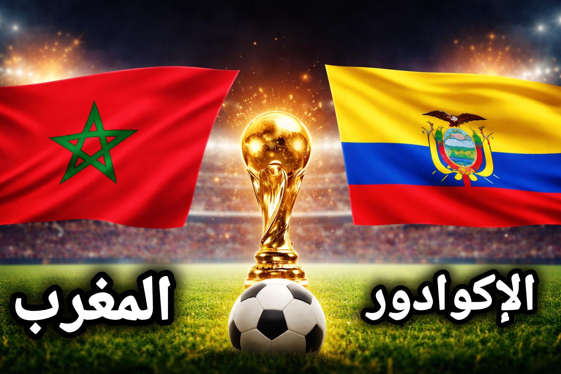 المغرب ضد الإكوادور في مدريد.. موعد المباراة، التشكيل المتوقع والقنوات!