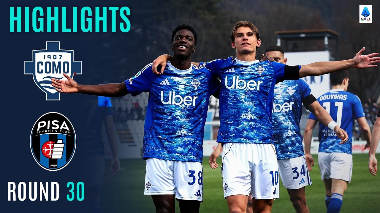 خماسية مرعبة! ملخص وأهداف مباراة كومو ضد بيزا وإعصار فابريجاس في الدوري الإيطالي