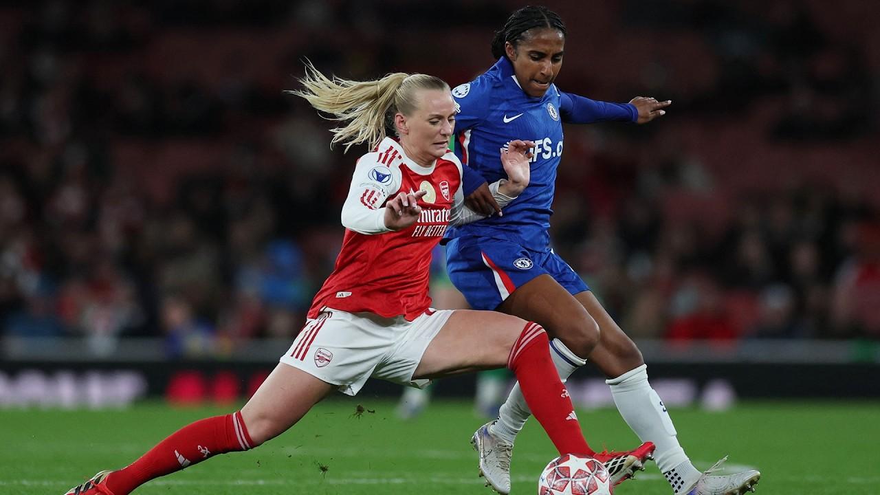 ملخص وأهداف مباراة آرسنال ضد تشلسي 3-1 وجنون ديربي دوري أبطال أوروبا للسيدات