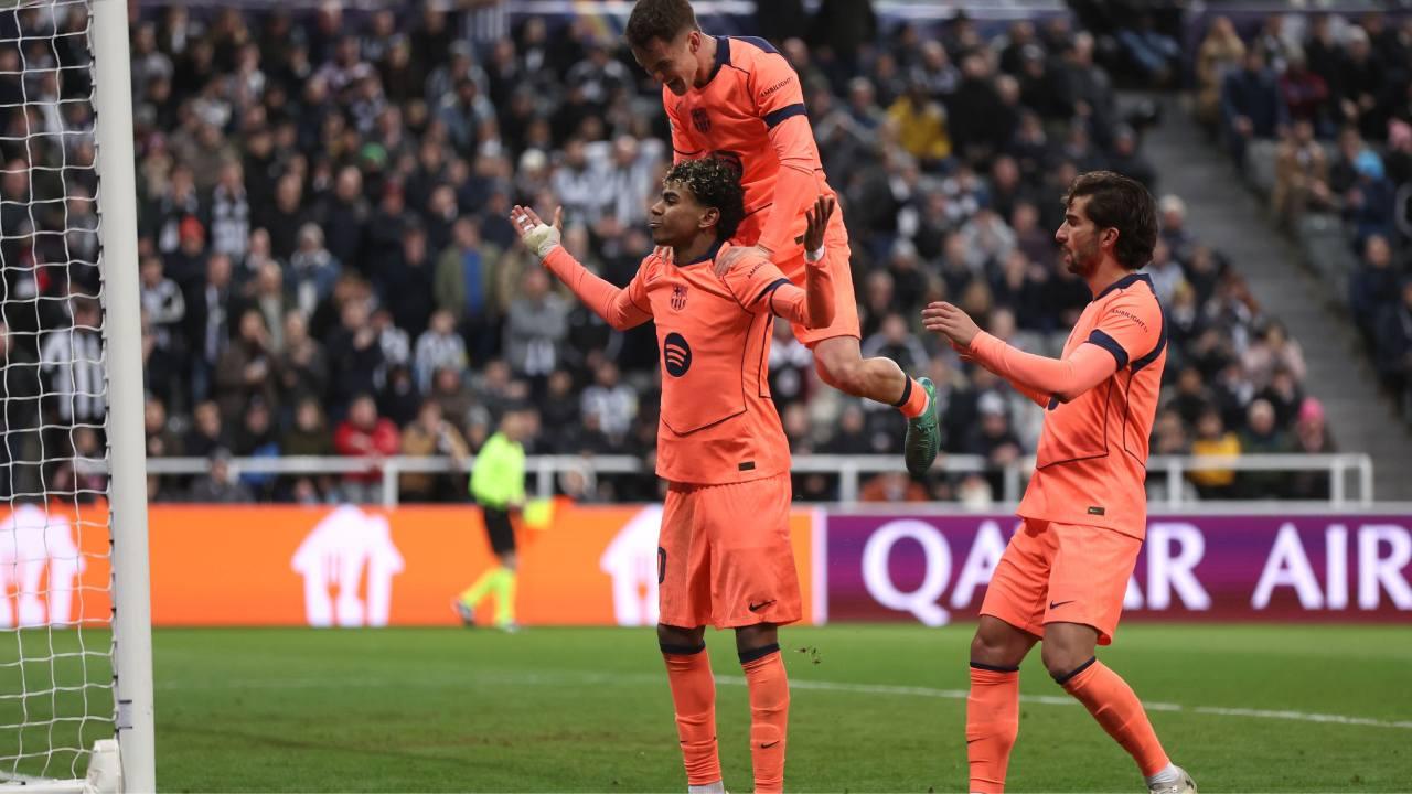 بالفيديو نيوكاسل يونايتد ضد برشلونة: دراما الوقت القاتل.. يامال ينقذ برشلونة