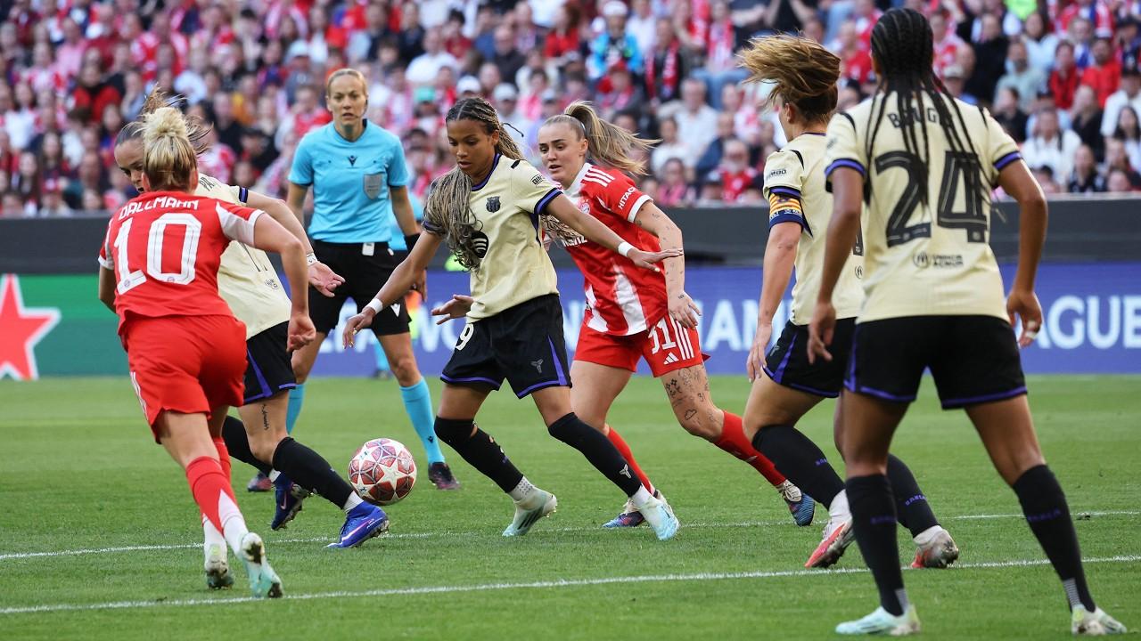 فيديو ملخص وأهداف مباراة بايرن ميونيخ ضد برشلونة | دوري أبطال أوروبا للسيدات