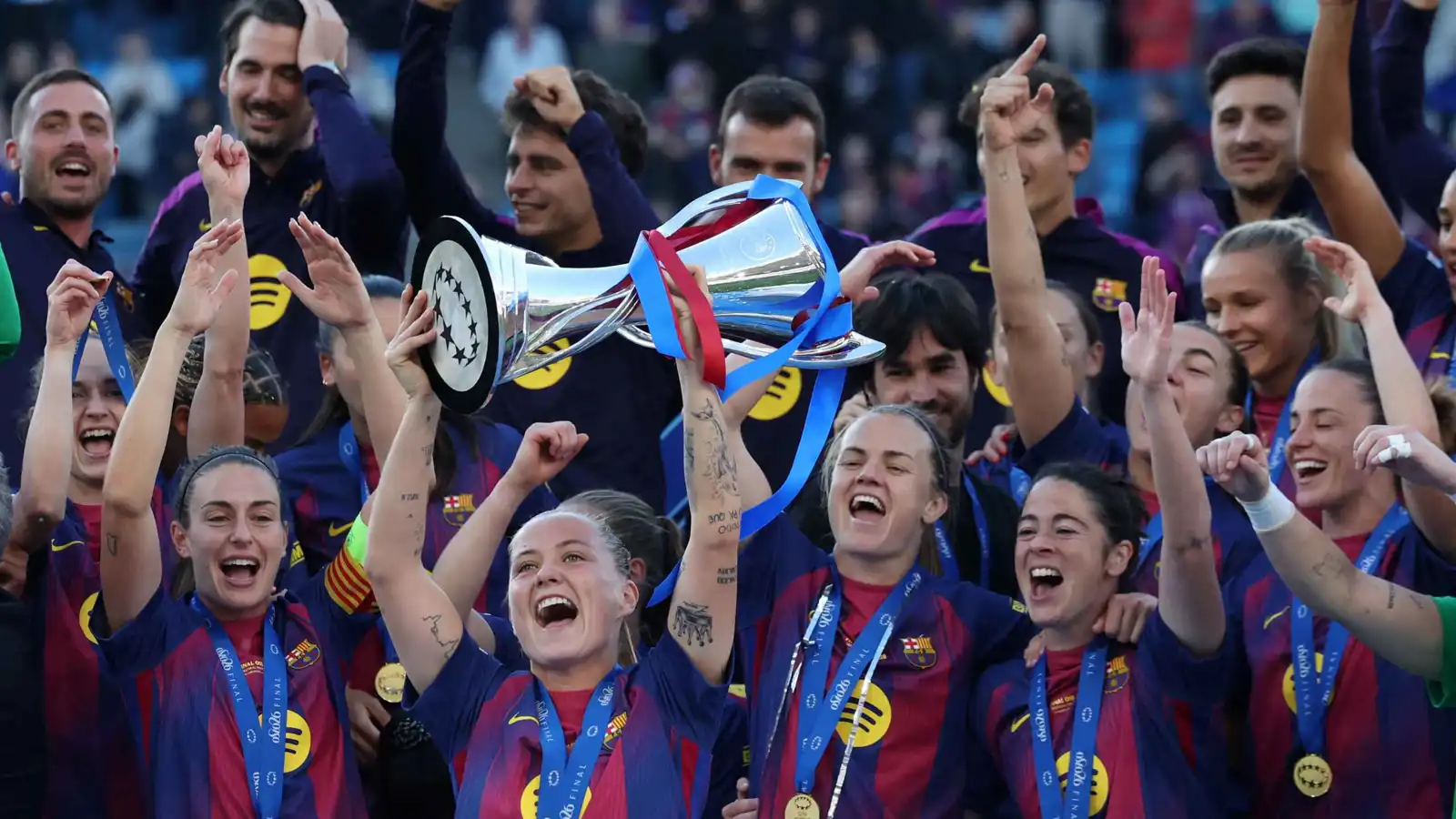 مشاهدة ملخص مباراة برشلونة ضد ليون نهائي دوري أبطال أوروبا للسيدات والإحصائيات