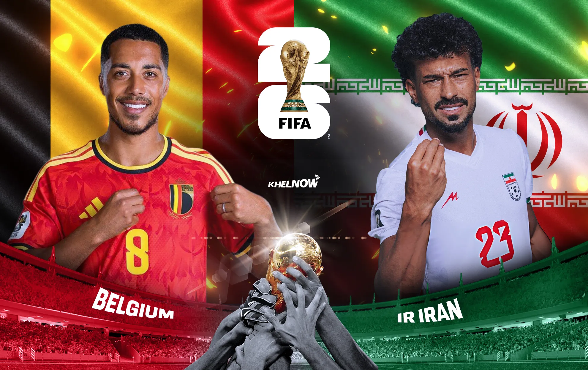 مباراة بلجيكا ضد إيران الموعد والتشكيل والقنوات الناقلة في كأس العالم 2026