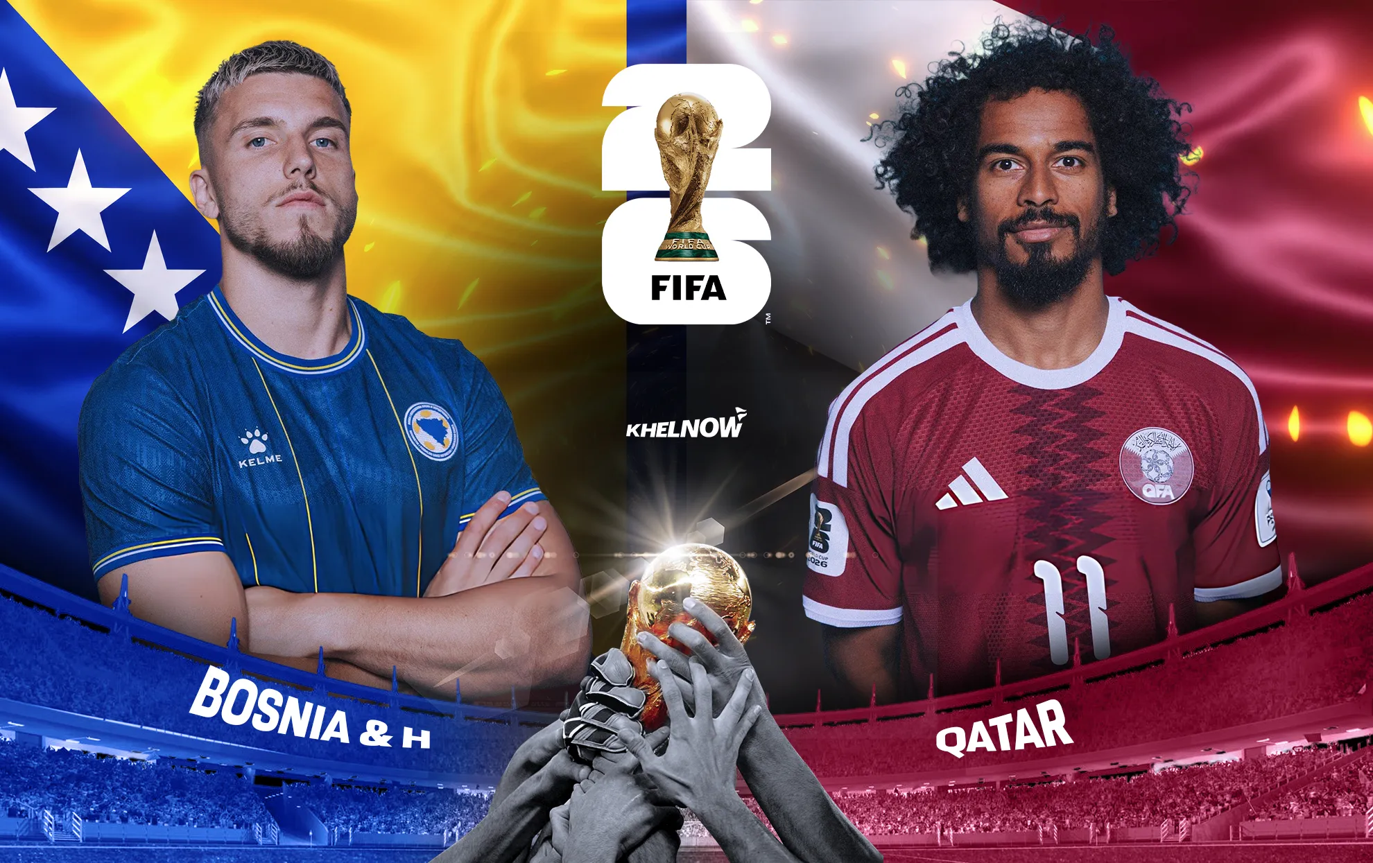 القنوات الناقلة وموعد مباراة البوسنة الهرسك ضد قطر والتشكيل والمعلق في كأس العالم 2026