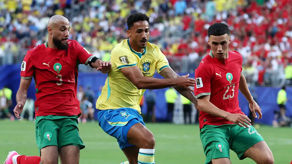 مشاهدة ملخص البرازيل ضد المغرب والأهداف والأحصائيات