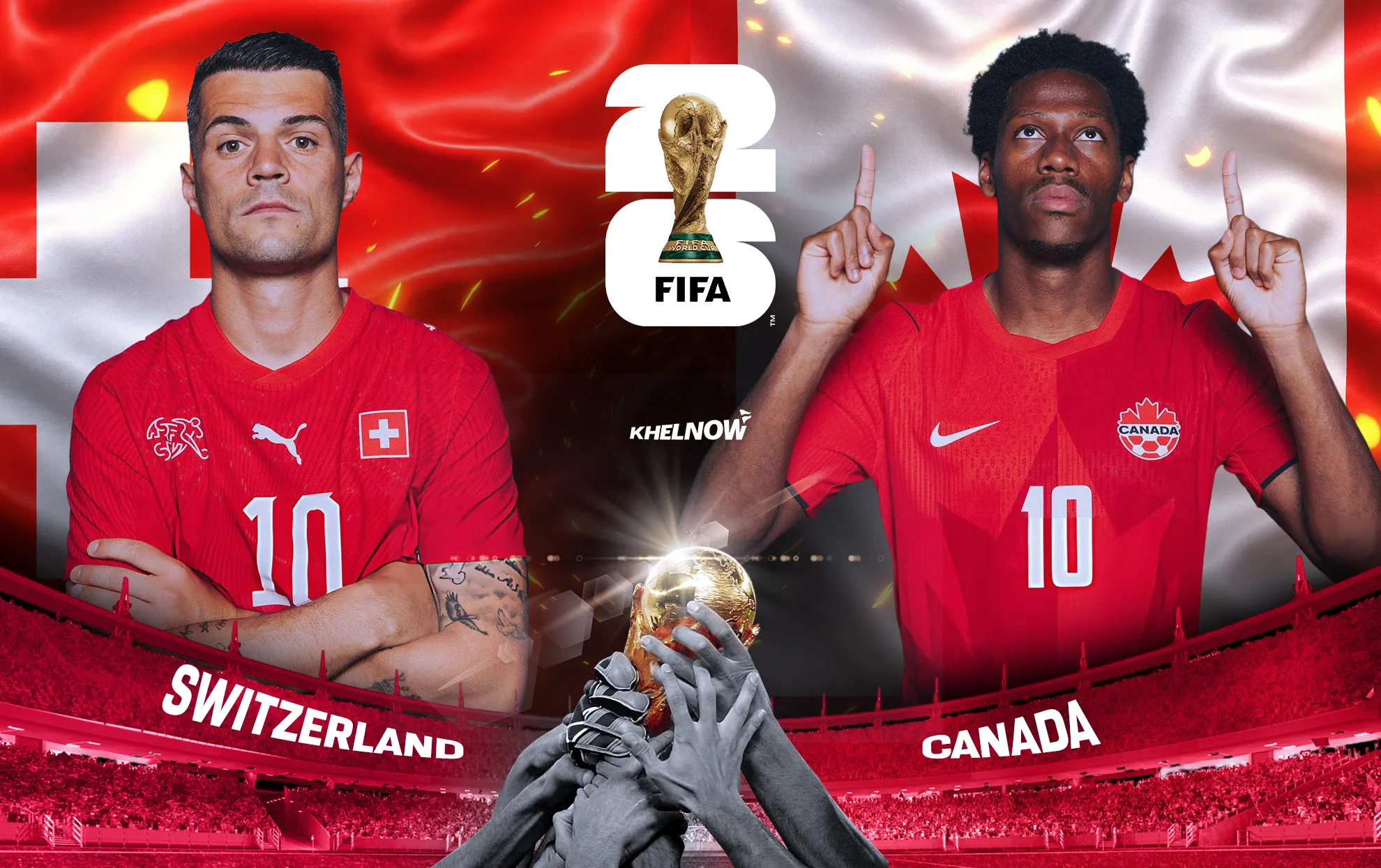 موعد مباراة سويسرا ضد كندا والقنوات الناقلة والتشكيل والمعلق في كأس العالم 2026