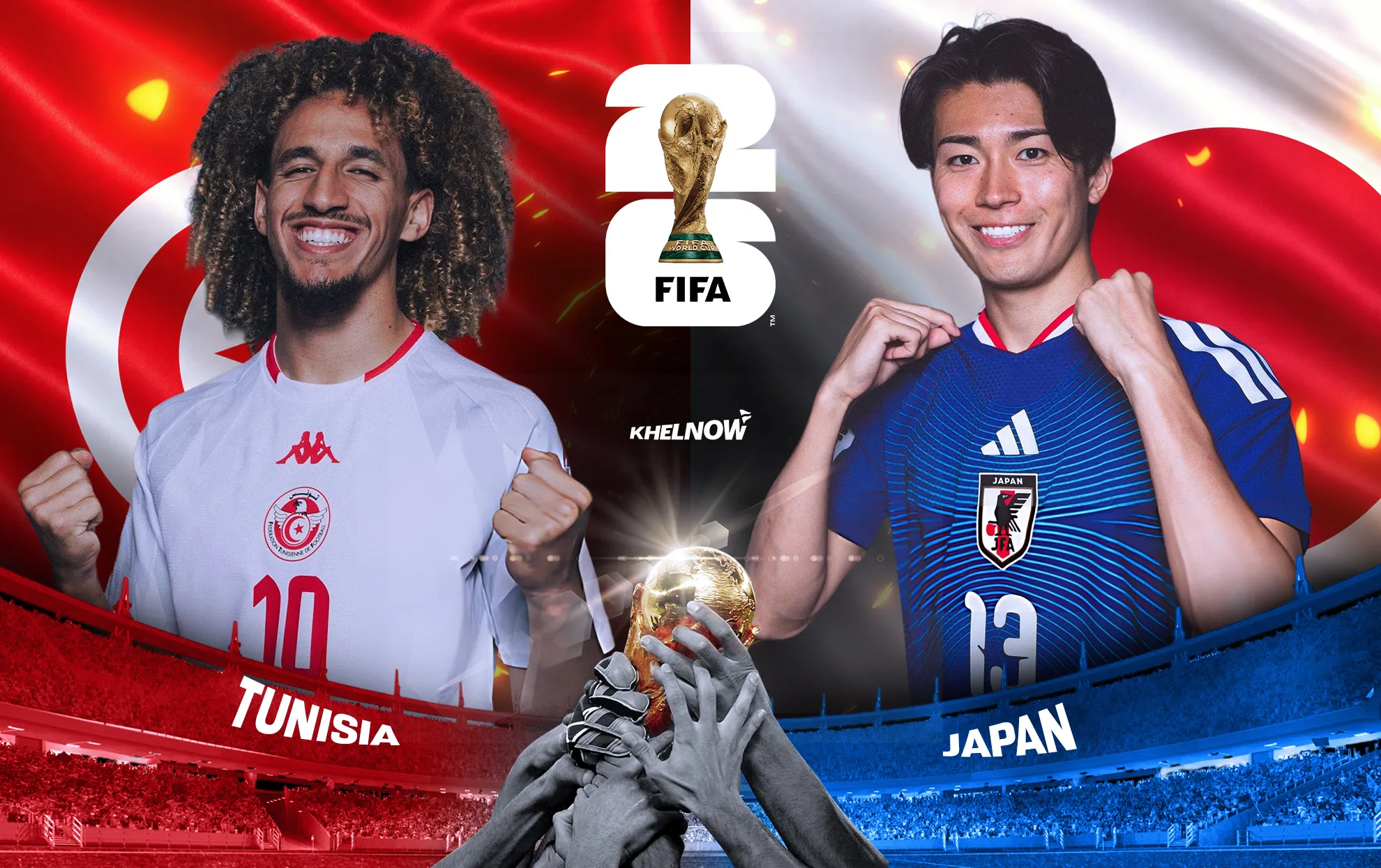 متى موعد مباراة تونس ضد اليابان والقنوات الناقلة والتشكيل في كأس العالم 2026