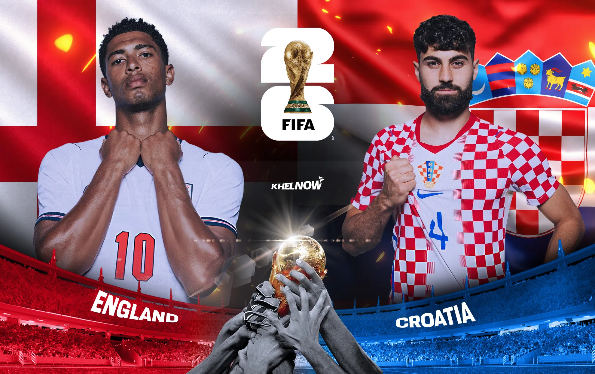 موعد مباراة إنجلترا ضد كرواتيا والقنوات الناقلة والتشكيل المتوقع في كأس العالم 2026