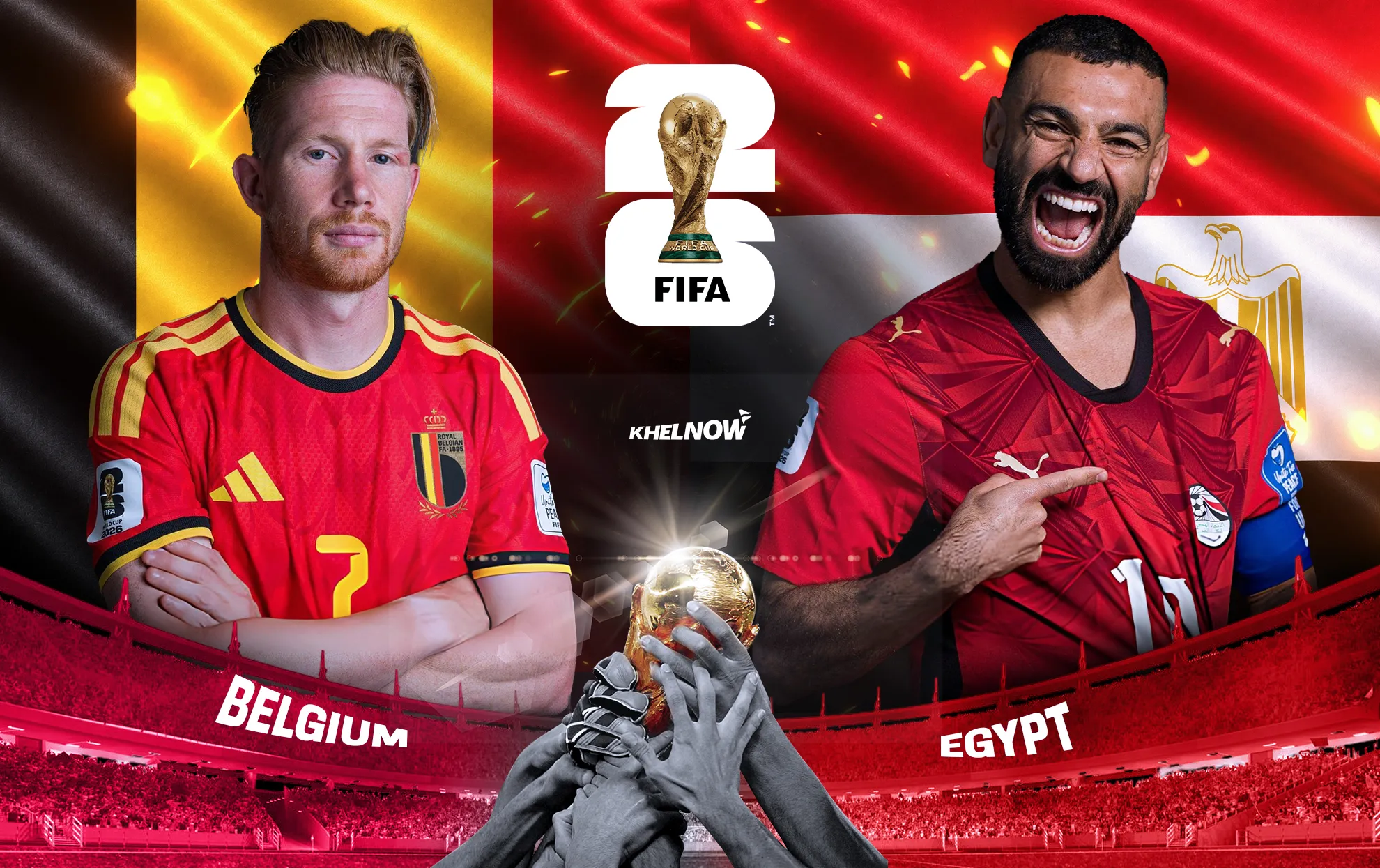موعد مباراة بلجيكا ضد مصر في كأس العالم 2026 والقنوات الناقلة والتشكيل المتوقع