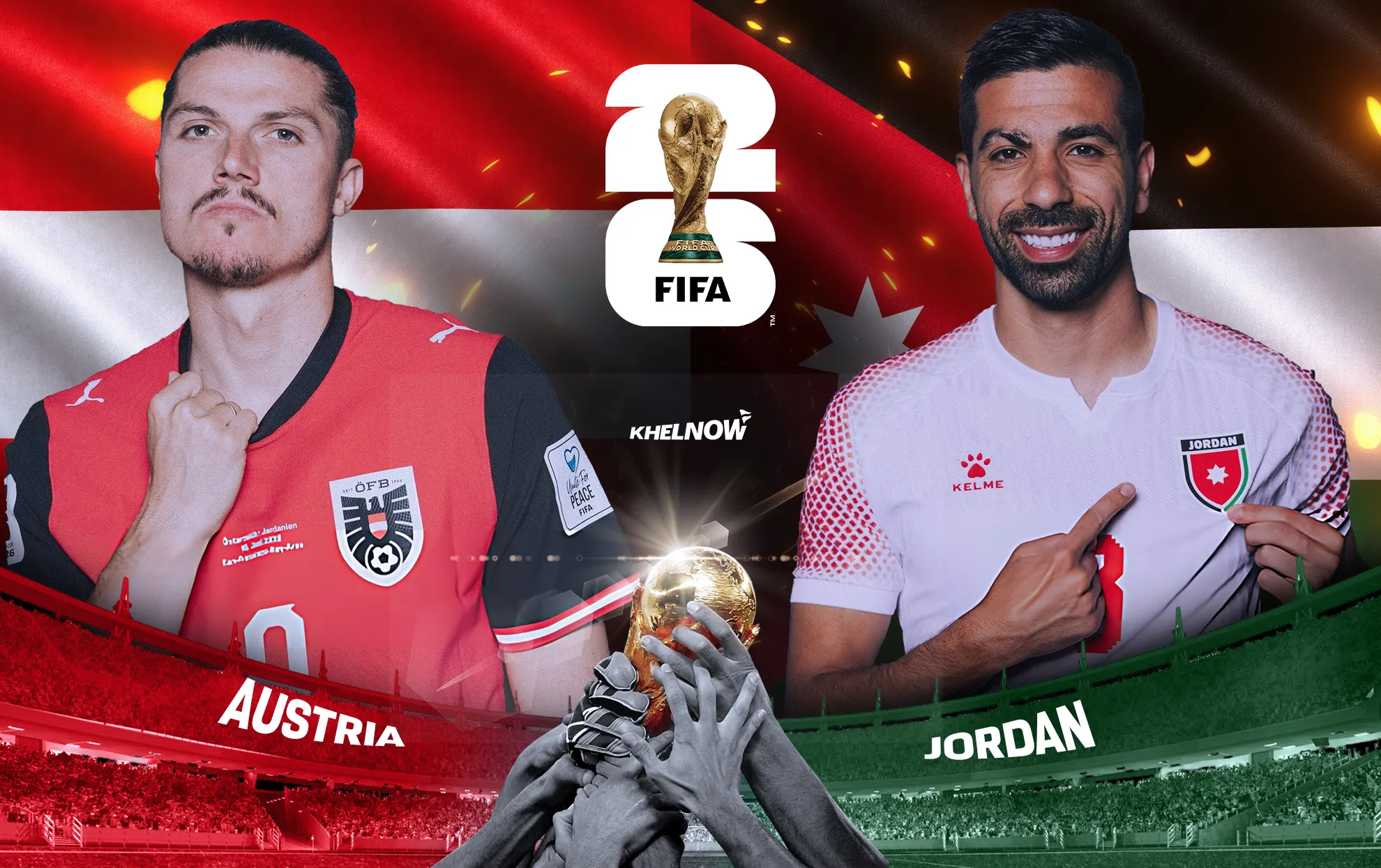 موعد مباراة الأردن ضد النمسا والتشكيل المتوقع والقنوات الناقلة في كأس العالم 2026