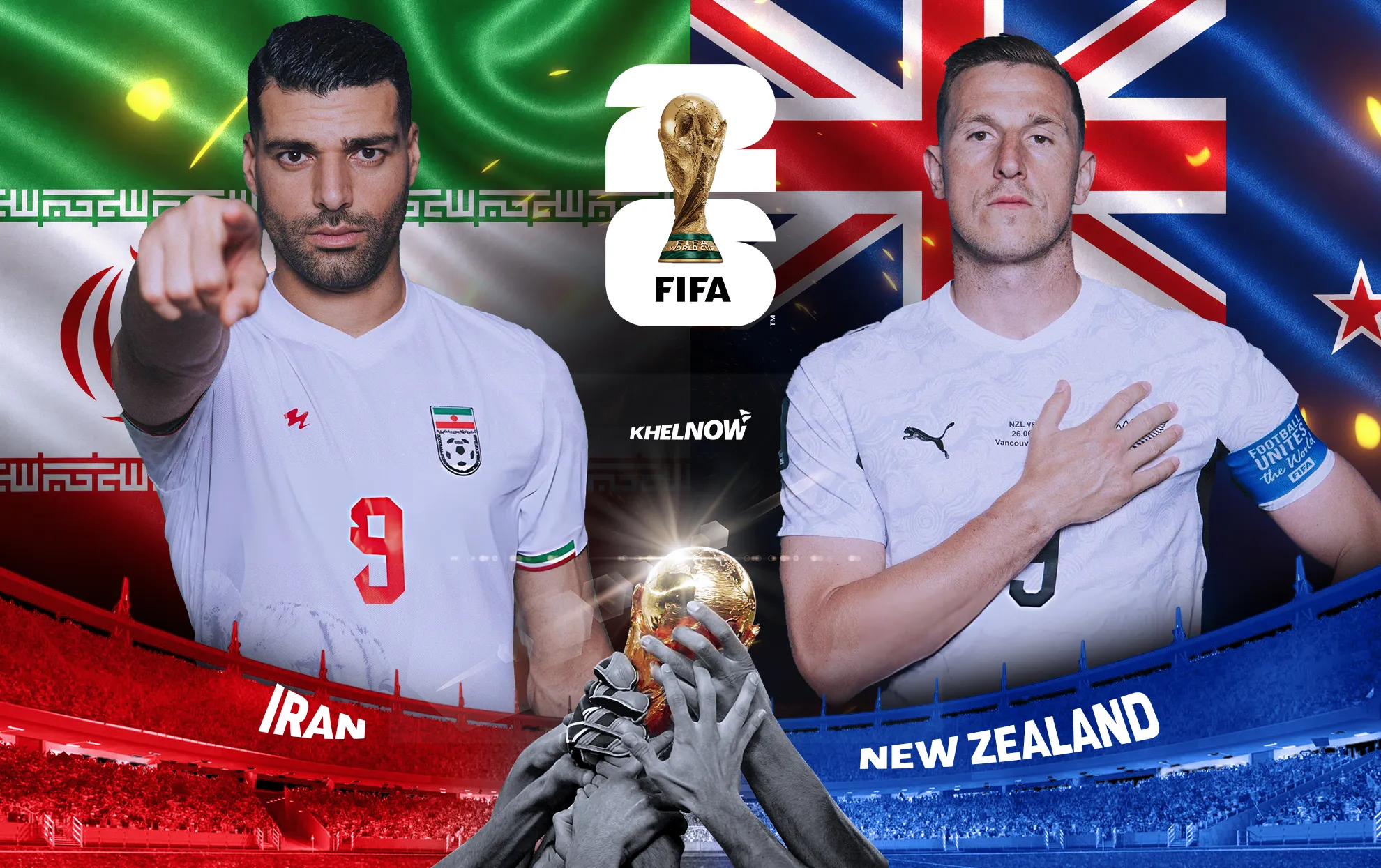 موعد مباراة إيران ضد نيوزلندا في كأس العالم 2026 والقنوات الناقلة والتشكيل المتوقع