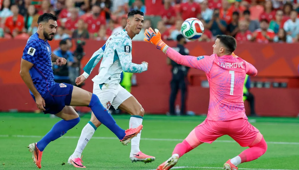 بالفيديو البرتغال ضد كرواتيا في كأس العالم 2026 ثنائية البرتغال الى دور الـ16